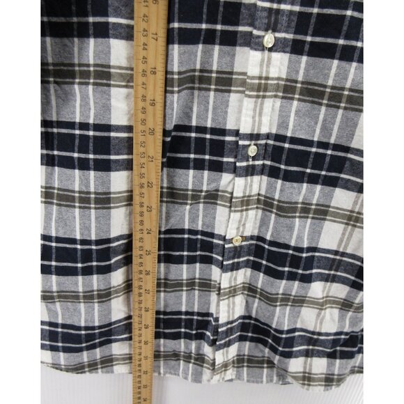 Barbour Shirt XXL Flannel Button Down Plaid Tailored Fit Preppy Cotton - Picture 4 of 11